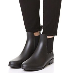 Sam Edelman Chelsea Rain Boot Matte Black Sz 9
